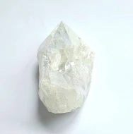 Aura Rose Quartz Cut Base Point